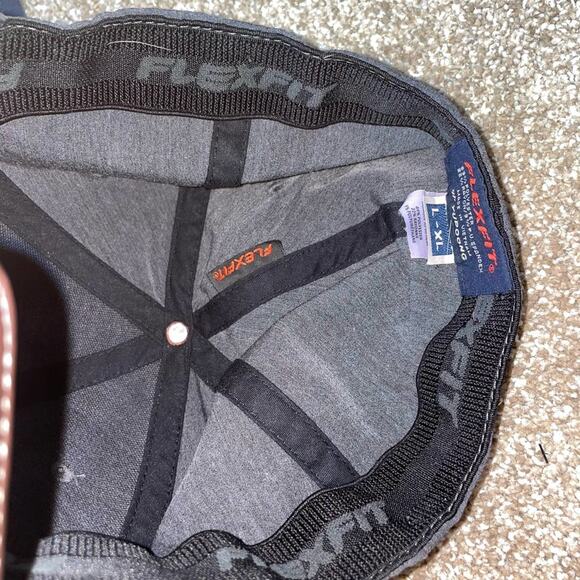 Travis Matthes hats set of two gray & Navy golf sweat stained brims SZ L XL - Picture 4 of 8